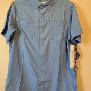 Stylish Light Blue Elite Angler Fishing Shirt